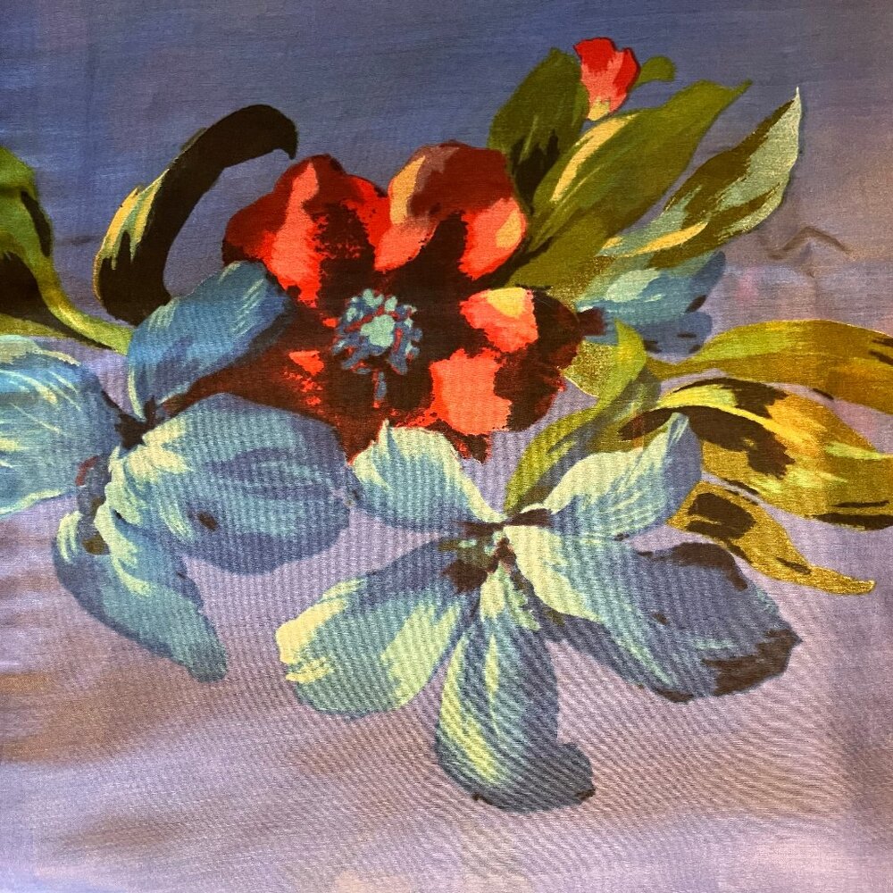 Large Floral Scarf